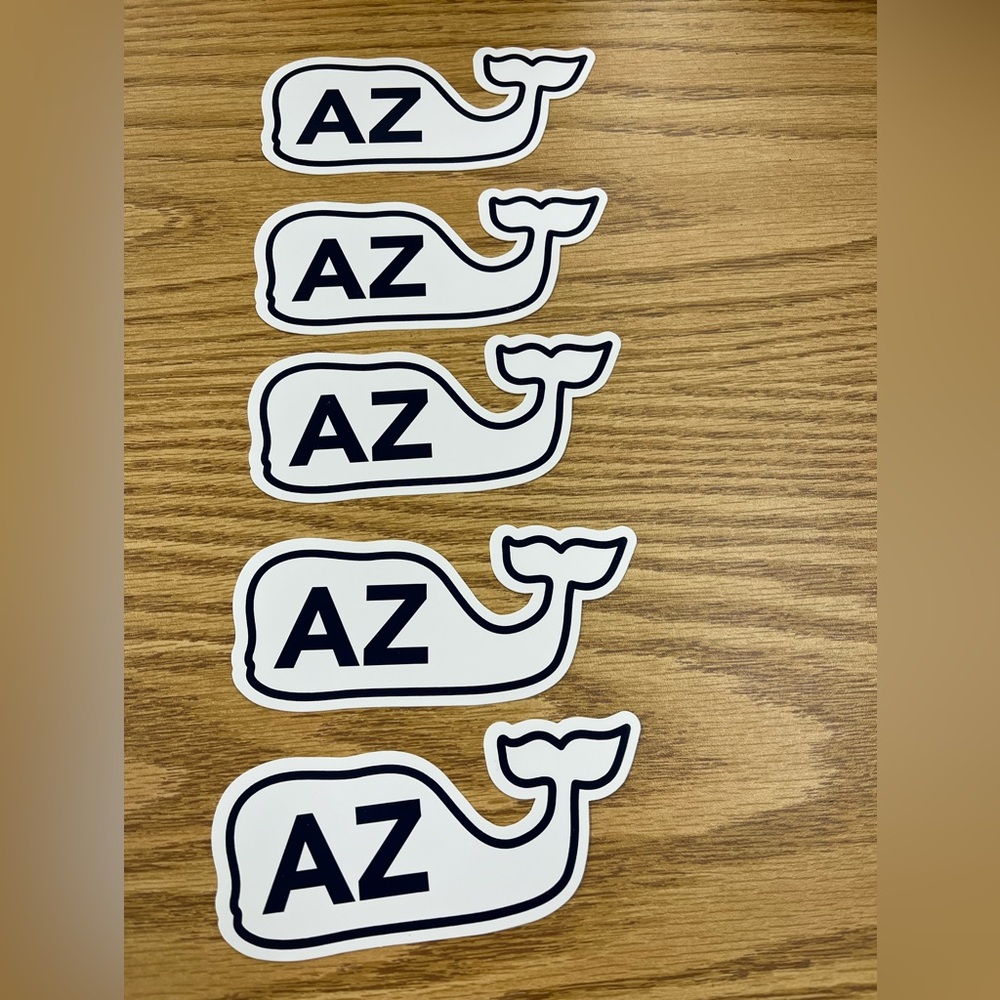 Lot of 5 Vineyard Vines Arizona stickers, new